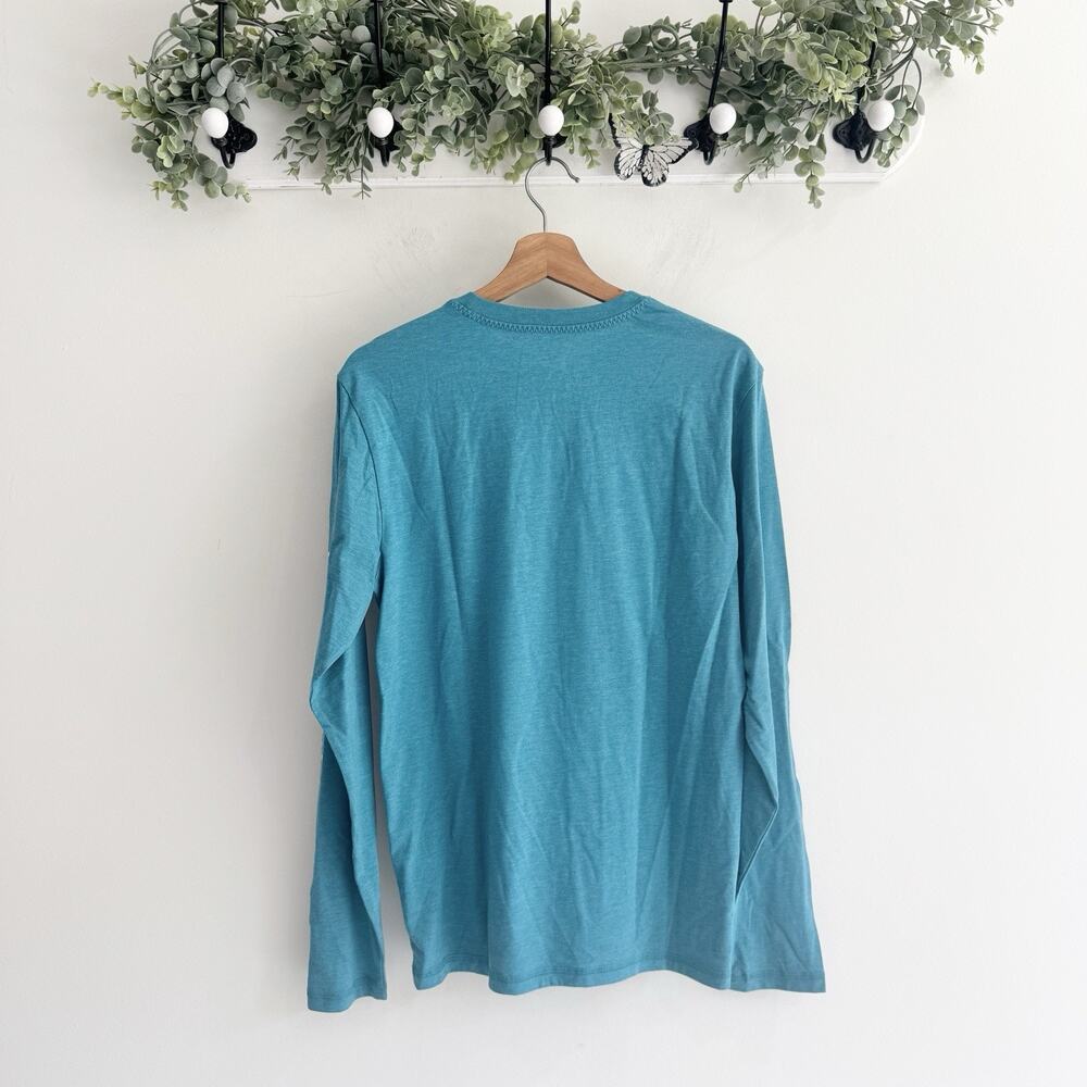 New Men’s Vineyard Vine Mountain Scenic Long Sleeve Graphic Tee Small Teal #CV - Picture 4 of 4